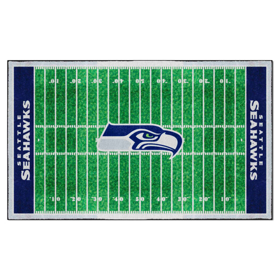 Seattle Seahawks 6 ft. x 10 ft. Plush Area Rug