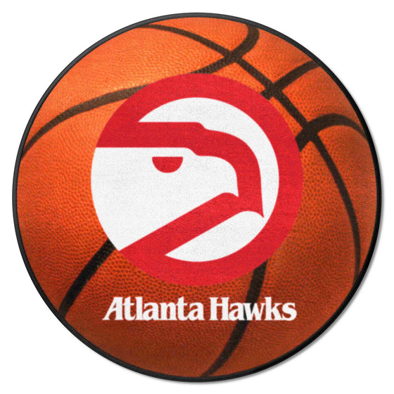 NBA Retro Atlanta Hawks Basketball Rug - 27in. Diameter