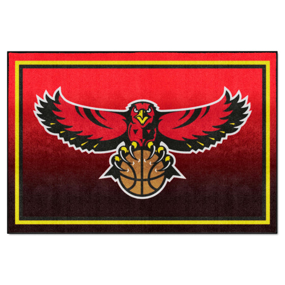 NBA Retro Atlanta Hawks 5ft. x 8 ft. Plush Area Rug