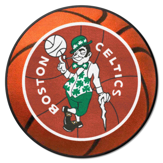 NBA Retro Boston Celtics Basketball Rug - 27in. Diameter