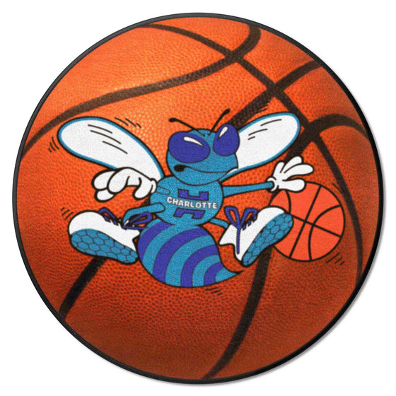 NBA Retro Charlotte Hornets Basketball Rug - 27in. Diameter