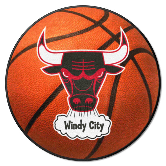 NBA Retro Chicago Bulls Basketball Rug - 27in. Diameter