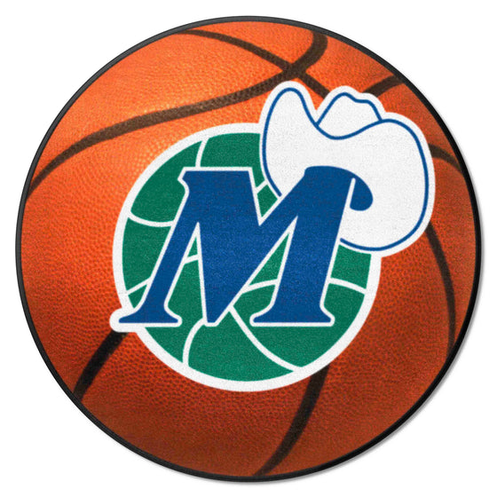 NBA Retro Dallas Mavericks Basketball Rug - 27in. Diameter