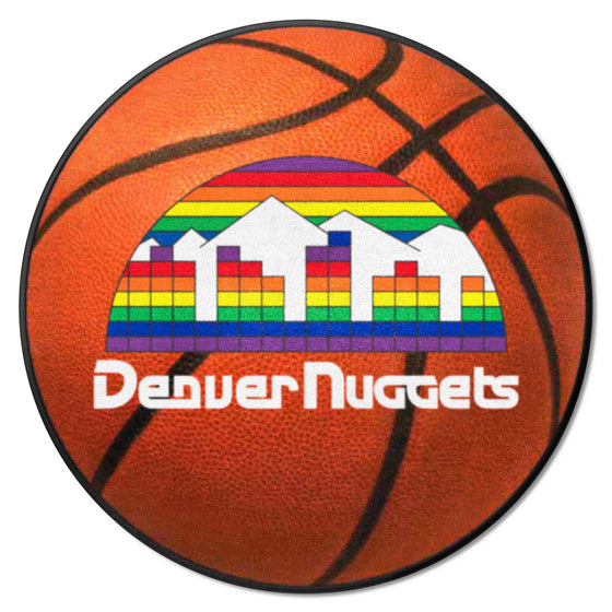 NBA Retro Denver Nuggets Basketball Rug - 27in. Diameter