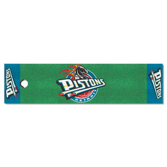 NBA Retro Detroit Pistons Putting Green Mat - 1.5ft. x 6ft.