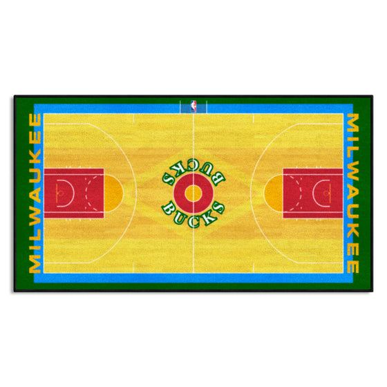 NBA Retro Milwaukee Bucks Court Runner Rug - 24in. x 44in.