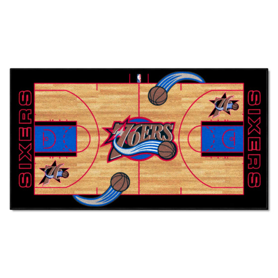 NBA Retro Philadelphia 76ers Court Runner Rug - 24in. x 44in.