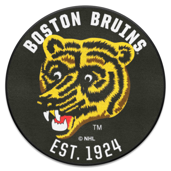 Retro NHL Boston Bruins Roundel Rug - 27in. Diameter