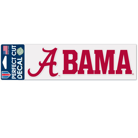 Alabama Crimson Tide Decal 3x10 Perfect Cut Wordmark Color