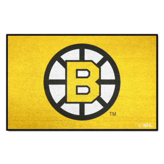 Retro NHL Boston Bruins Starter Mat Accent Rug - 19in. x 30in.