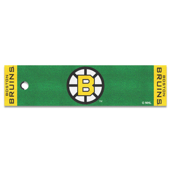 Retro NHL Boston Bruins Putting Green Mat - 1.5ft. x 6ft.