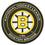 Retro NHL Boston Bruins Hockey Puck Rug - 27in. Diameter