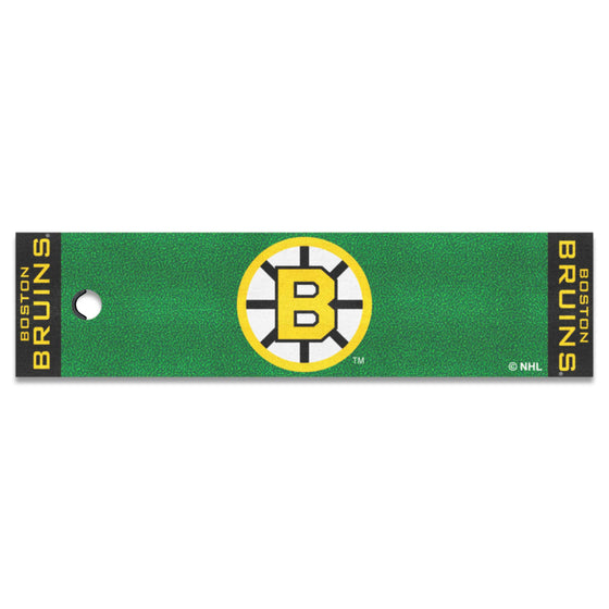 Retro NHL Boston Bruins Putting Green Mat - 1.5ft. x 6ft.