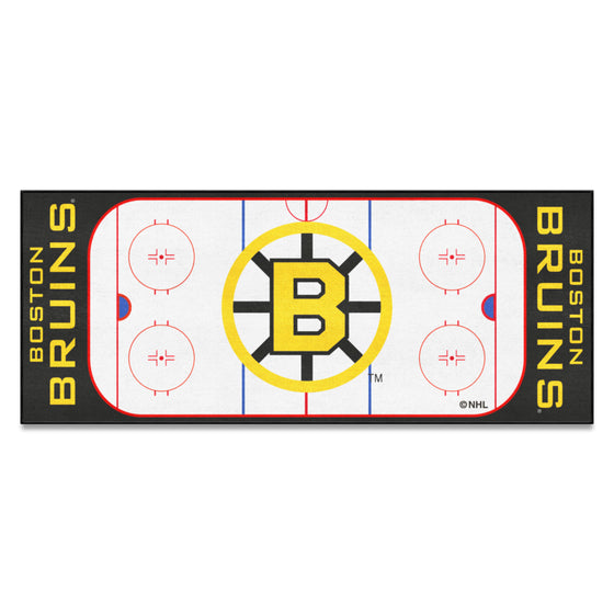 Retro NHL Boston Bruins Rink Runner - 30in. x 72in.