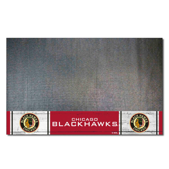 NHLRETRO Chicago Blackhawks Vinyl Grill Mat - 26in. x 42in.