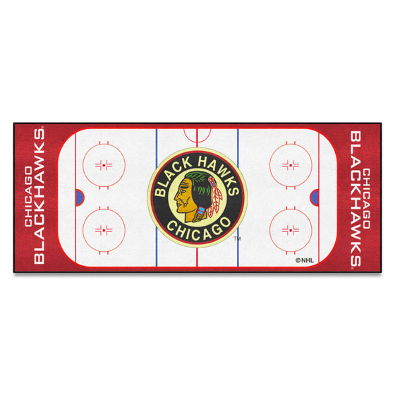 NHLRETRO Chicago Blackhawks Rink Runner - 30in. x 72in.