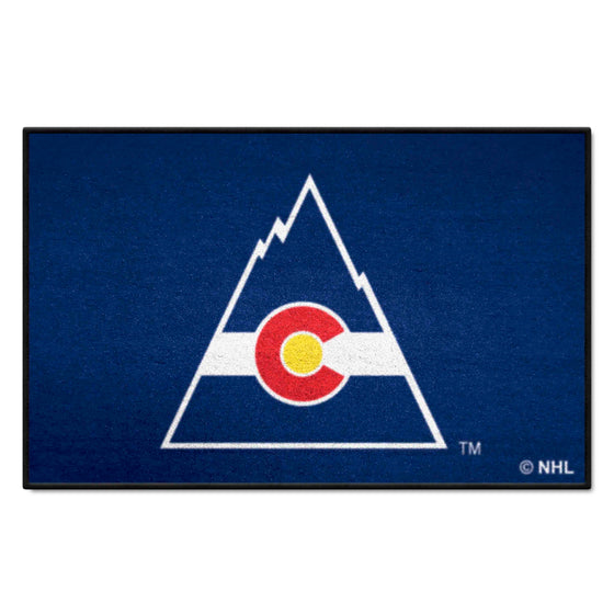 NHLRETRO Colorado Rockies Starter Mat Accent Rug - 19in. x 30in.