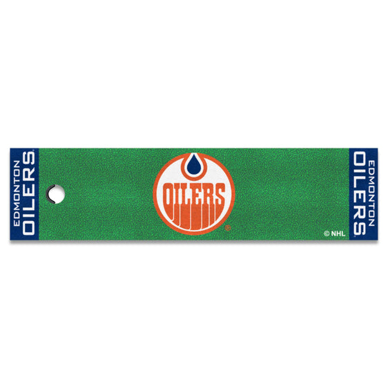 NHLRETRO Edmonton Oilers Putting Green Mat - 1.5ft. x 6ft.