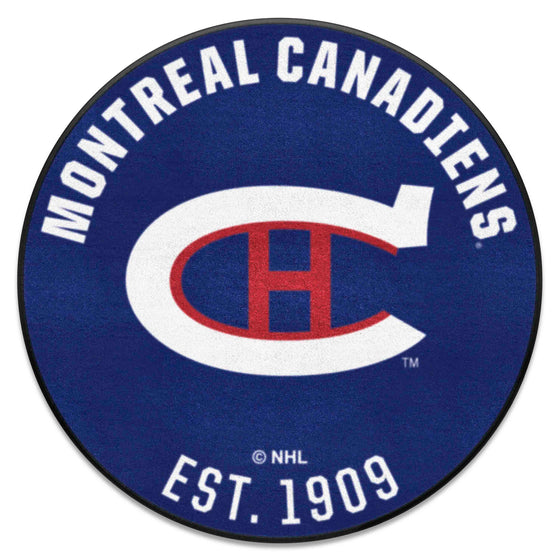 NHLRETRO Montreal Canadiens Roundel Rug - 27in. Diameter