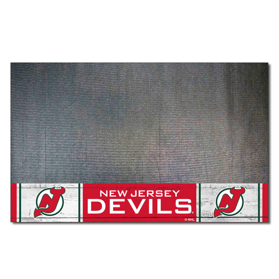 NHLRETRO New Jersey Devils Vinyl Grill Mat - 26in. x 42in.