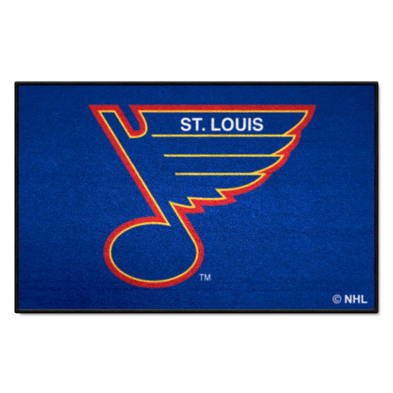 NHLRETRO St. Louis Blues Starter Mat Accent Rug - 19in. x 30in.