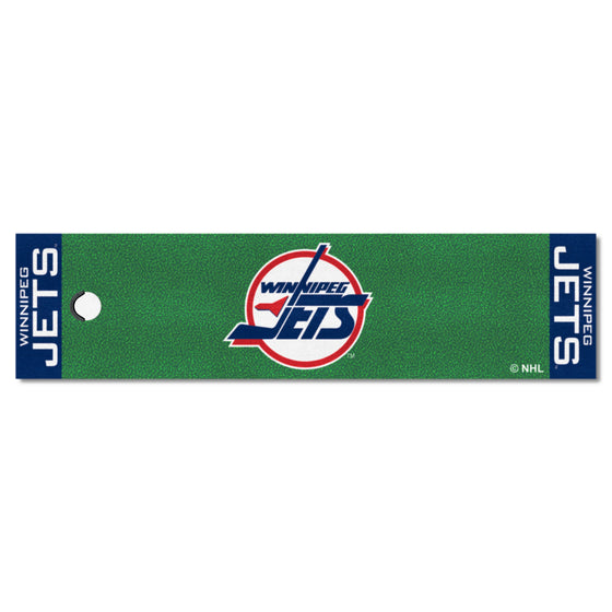 Retro NHL Winnipeg Jets Putting Green Mat - 1.5ft. x 6ft.