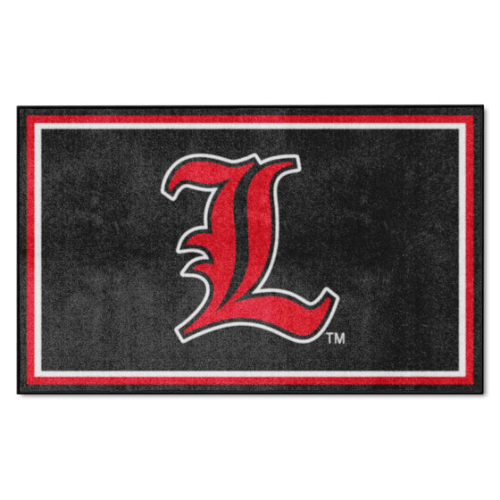 Louisville Cardinals 4ft. x 6ft. Plush Area Rug