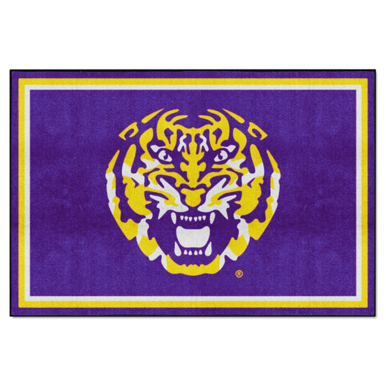 LSU Tigers 5ft. x 8 ft. Plush Area Rug