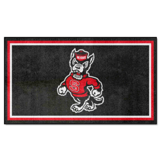 NC State Wolfpack 3ft. x 5ft. Plush Area Rug