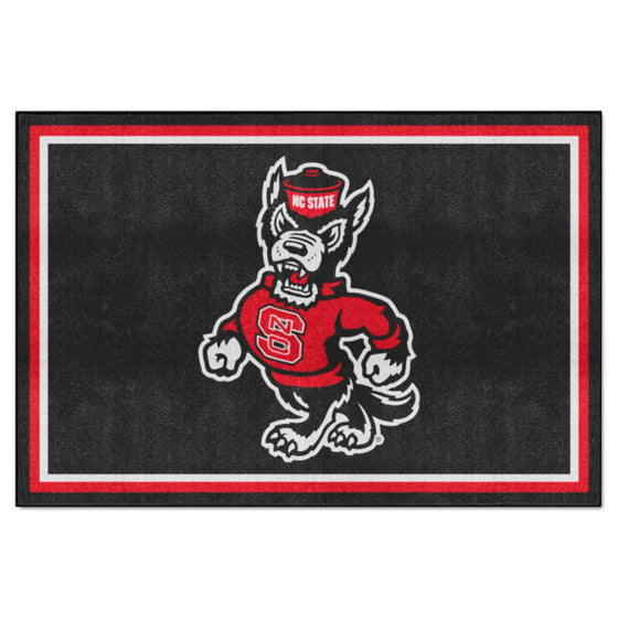 NC State Wolfpack 5ft. x 8 ft. Plush Area Rug