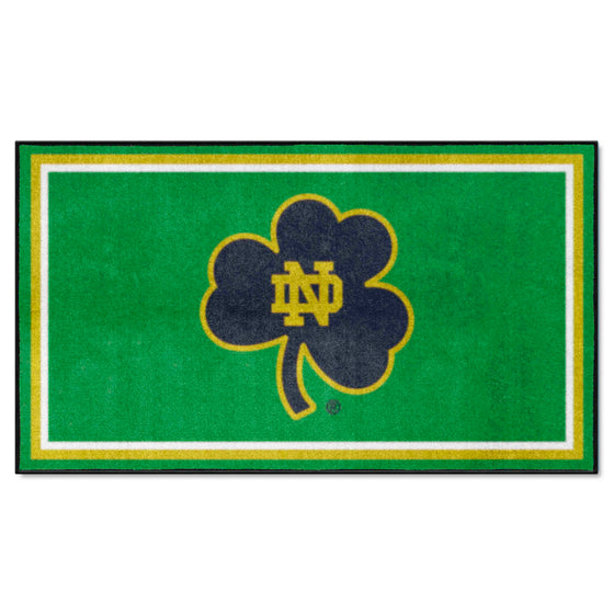 Notre Dame Fighting Irish 3ft. x 5ft. Plush Area Rug, Clover Logo