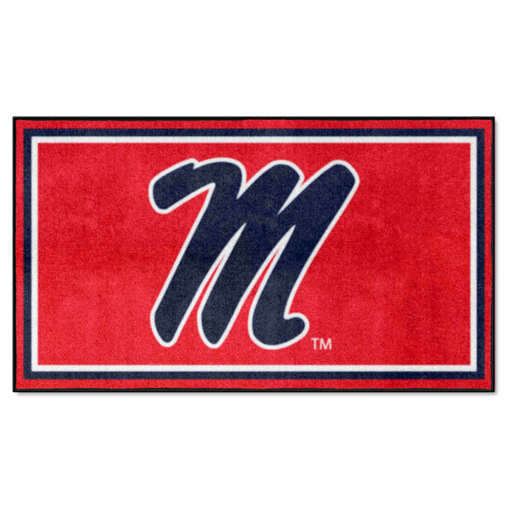 Ole Miss Rebels 3ft. x 5ft. Plush Area Rug