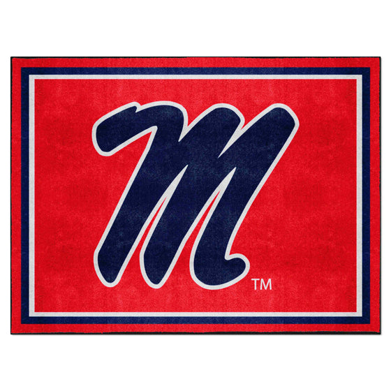 Ole Miss Rebels 8ft. x 10 ft. Plush Area Rug