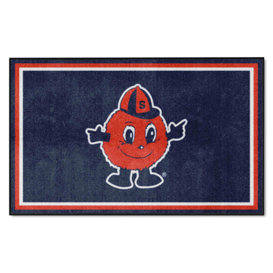 Syracuse Orange 4ft. x 6ft. Plush Area Rug, Otto Mascot Logo