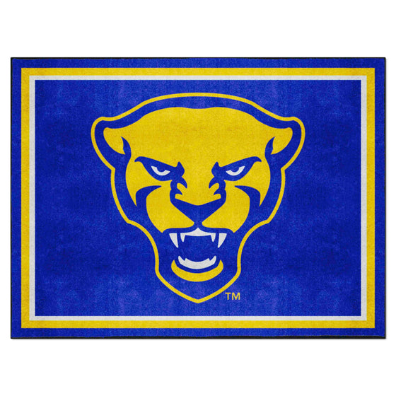 Pitt Panthers 8ft. x 10 ft. Plush Area Rug, Panther Logo