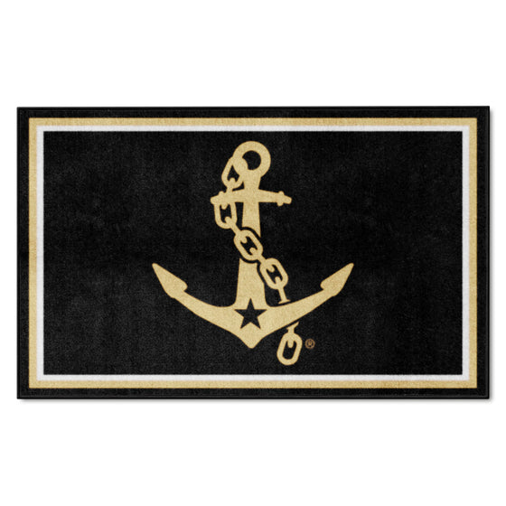 Vanderbilt Commodores 4ft. x 6ft. Plush Area Rug, Anchor Logo