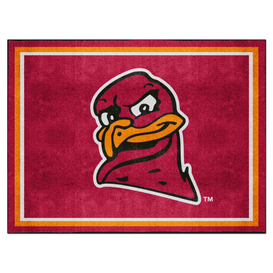 Virginia Tech Hokies 8ft. x 10 ft. Plush Area Rug, Hokie Bird Logo