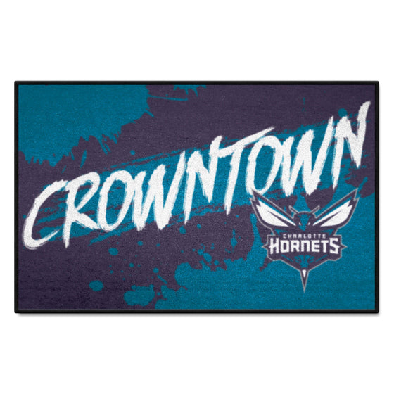 Charlotte Hornets Slogan Starter Mat Accent Rug - 19in. x 30in.