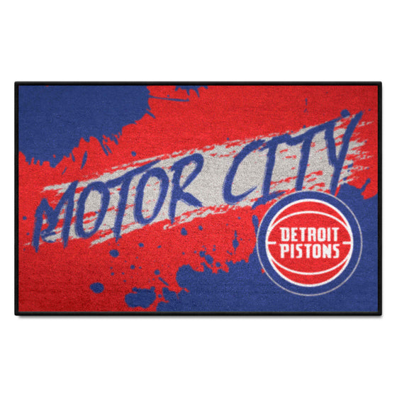 Detroit Pistons Slogan Starter Mat Accent Rug - 19in. x 30in.