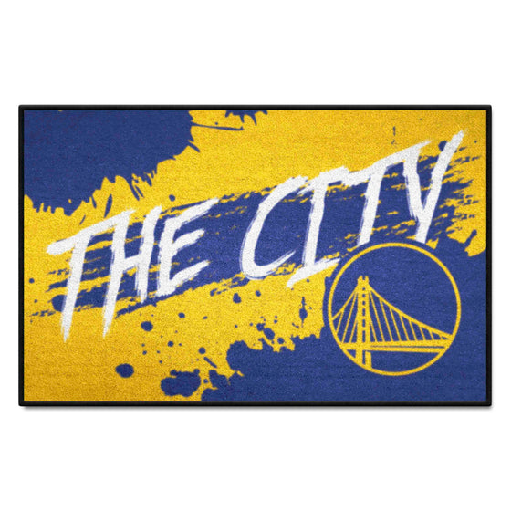 Golden State Warriors Slogan Starter Mat Accent Rug - 19in. x 30in.