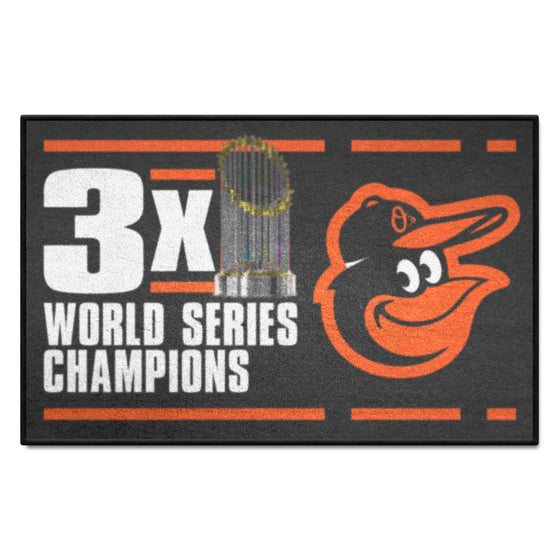 Baltimore Orioles Dynasty Starter Mat Accent Rug - 19in. x 30in.