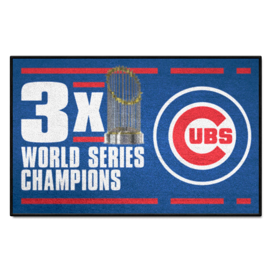 Chicago Cubs Dynasty Starter Mat Accent Rug - 19in. x 30in.