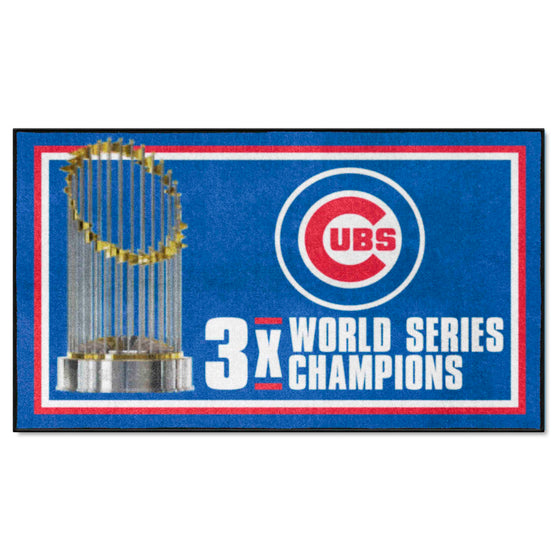 Chicago Cubs Dynasty 3ft. x 5ft. Plush Area Rug