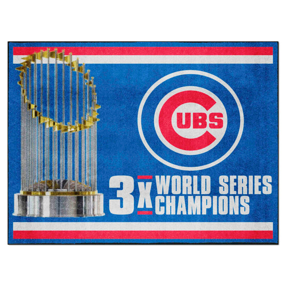 Chicago Cubs Dynasty 8ft. x 10 ft. Plush Area Rug