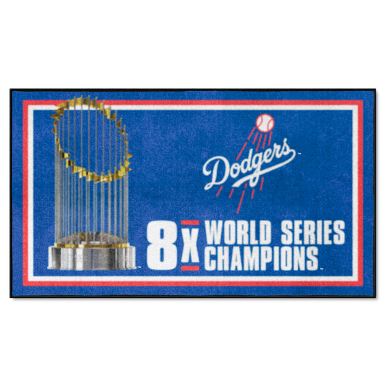 Los Angeles Dodgers Dynasty 3ft. x 5ft. Plush Area Rug