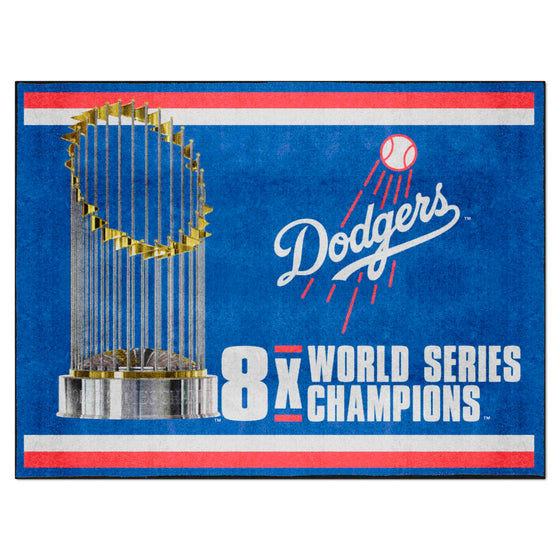 Los Angeles Dodgers Dynasty 8ft. x 10 ft. Plush Area Rug