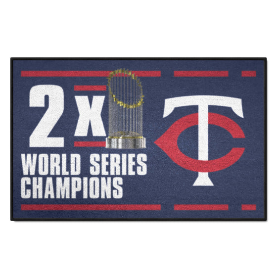 Minnesota Twins Dynasty Starter Mat Accent Rug - 19in. x 30in.