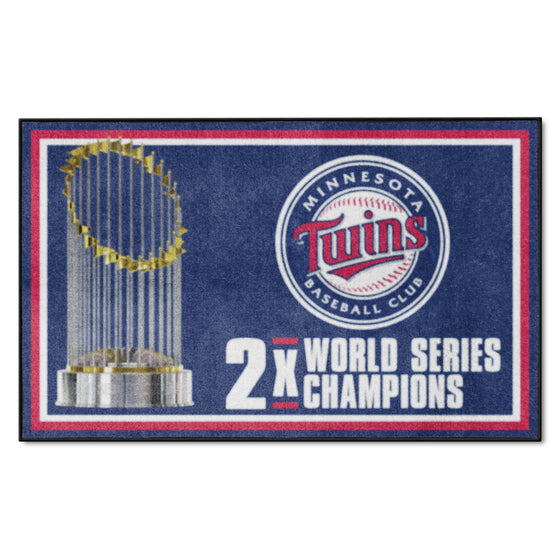 Minnesota Twins Dynasty 4ft. x 6ft. Plush Area Rug