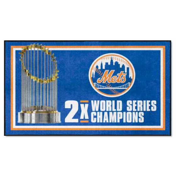 New York Mets Dynasty 3ft. x 5ft. Plush Area Rug