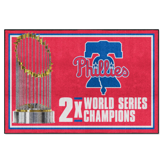 Philadelphia Phillies Dynasty 5ft. x 8 ft. Plush Area Rug